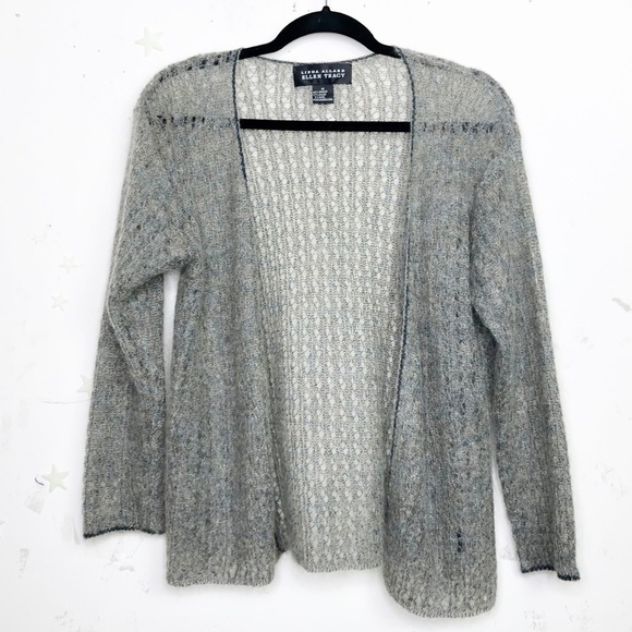 LINDA Allard & Ellen Tracy mohair blend open knit lightweight cardigan - Picture 7 of 7
